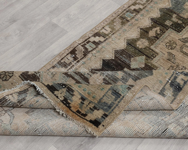 Multicolor Turkish Oushak Rug 3' 5" x 14' 6" Hand-Knotted | No. VR67646
