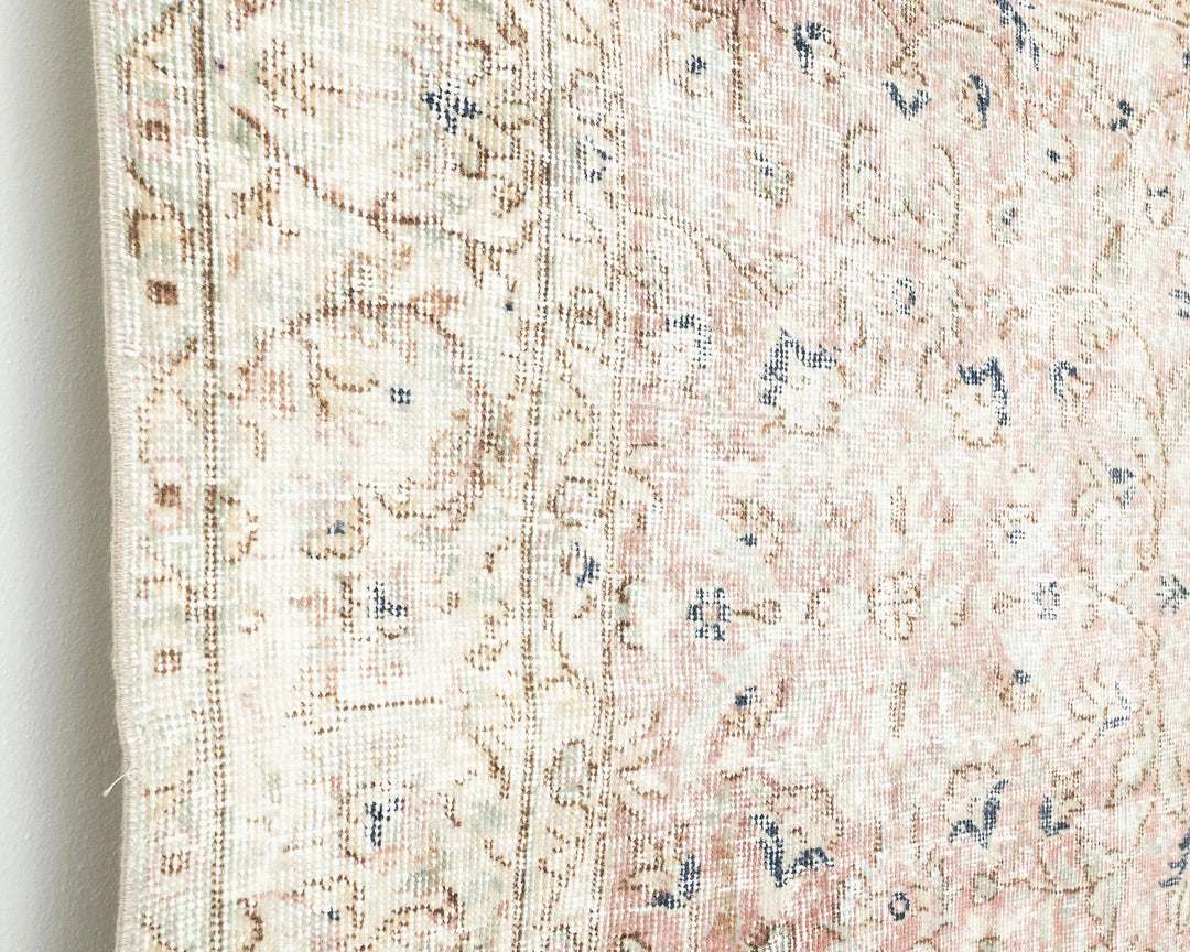 Multicolor Turkish Oushak Rug 5'6" x 8'7" Hand-Knotted | No. VR67837