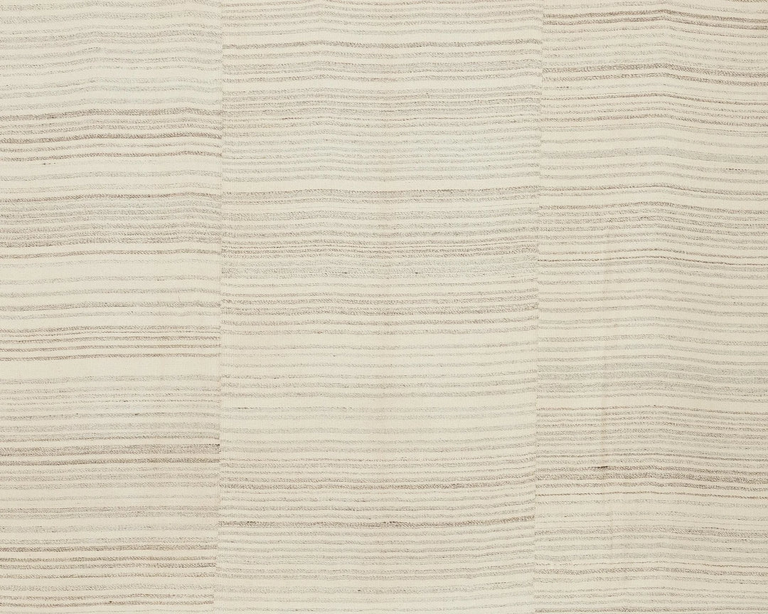 Beige Turkish Kilim Rug 10' 1" x 13' 3" Flat-Weave | No. VR67942