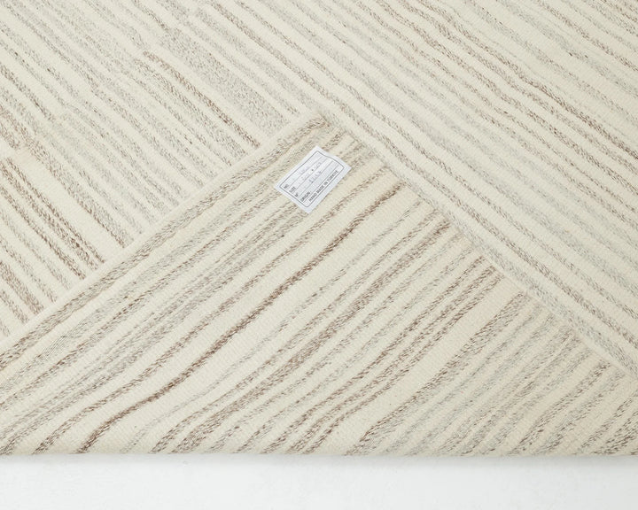 Beige Turkish Kilim Rug 10' 1" x 13' 3" Flat-Weave | No. VR67942