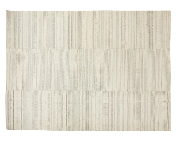 Beige Turkish Kilim Rug 10' 1" x 13' 3" Flat-Weave | No. VR67942