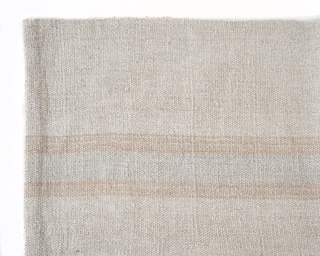 White Turkish Kilim Rug 5' 8" x 8' 1" Flat-Weave | No. VR68005