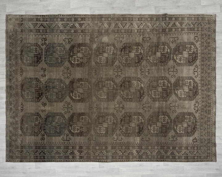 Multicolor Turkish Oushak Rug 8' x 10' Hand-Knotted view 9
