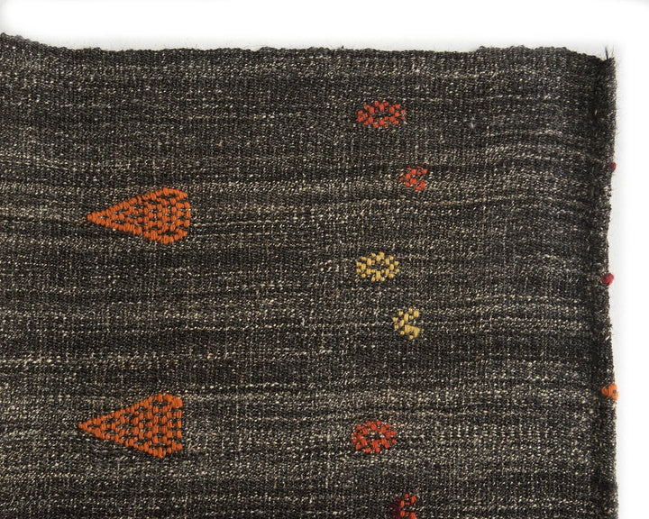 Brown Turkish Kilim Rug 6' 7" x 8' Flat-Weave | No. VR68238
