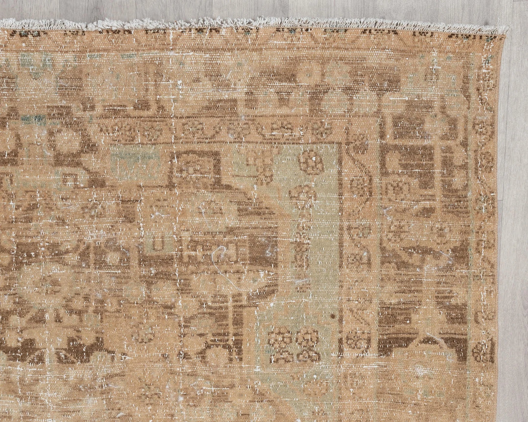 Multicolor Turkish Oushak Rug 5' 1" x 9' 3" Hand-Knotted | No. VR68483