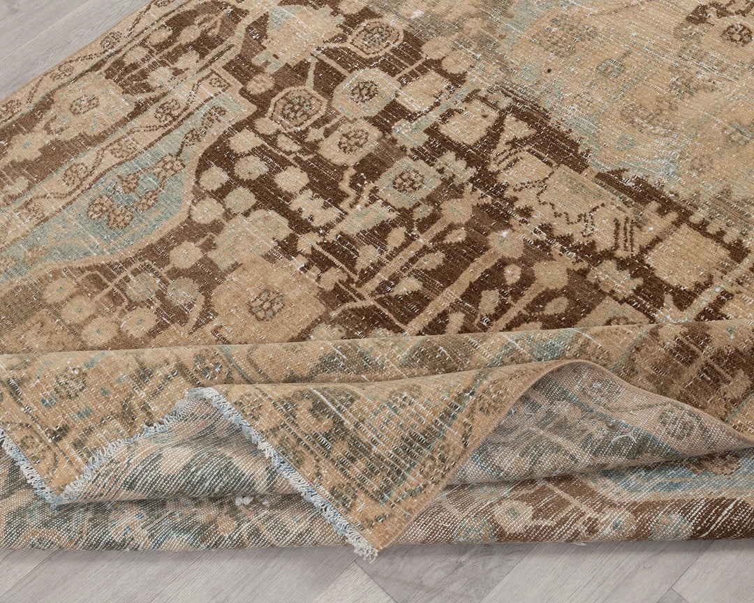 Multicolor Turkish Oushak Rug 5' 1" x 9' 3" Hand-Knotted | No. VR68483