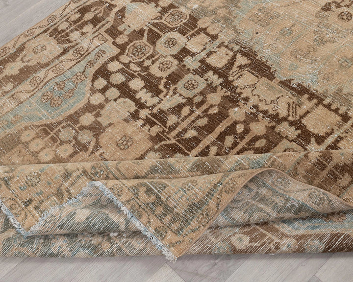 Multicolor Turkish Oushak Rug 5' 1" x 9' 3" Hand-Knotted | No. VR68483