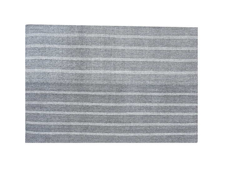 Gray Turkish Kilim Rug 4'11" x 7'1" Flat-Weave | No. VR68547