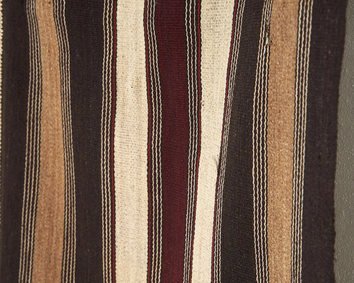 Brown Turkish Kilim Rug 4' 10" x 8' 2" Flat-Weave | No. VR68733
