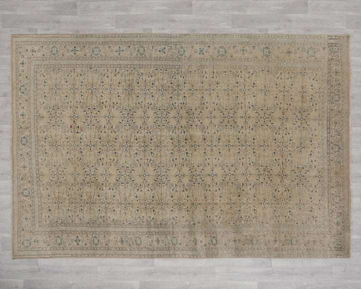 Multicolor Turkish Oushak Rug 6'7" x 9'6" Hand-Knotted | No. VR68789