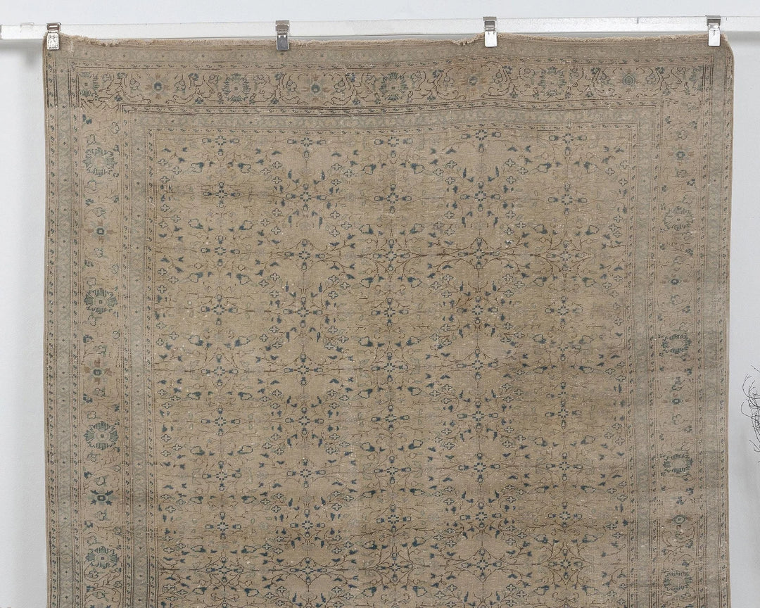 Multicolor Turkish Oushak Rug 6'7" x 9'6" Hand-Knotted | No. VR68789