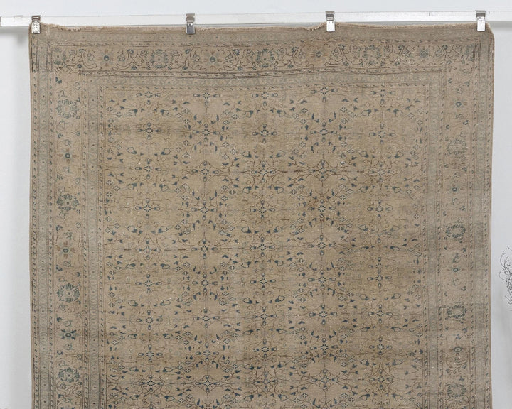 Multicolor Turkish Oushak Rug 6'7" x 9'6" Hand-Knotted | No. VR68789