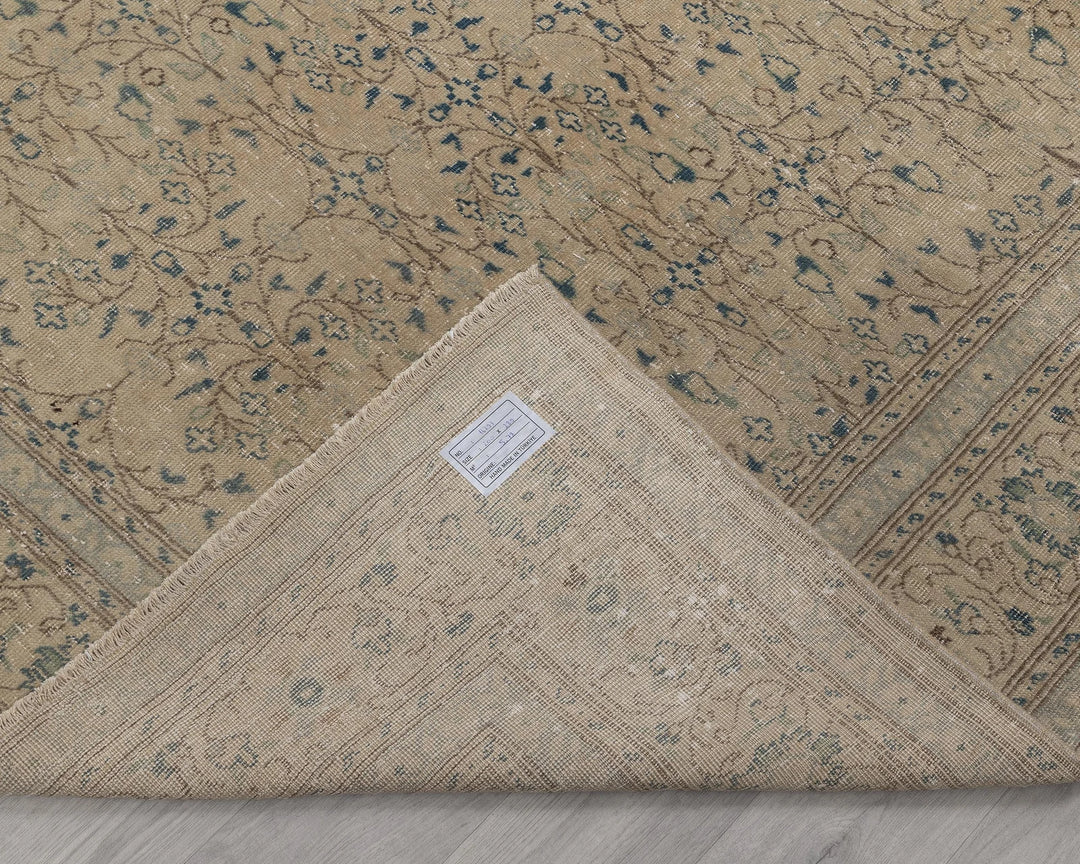 Multicolor Turkish Oushak Rug 6'7" x 9'6" Hand-Knotted | No. VR68789