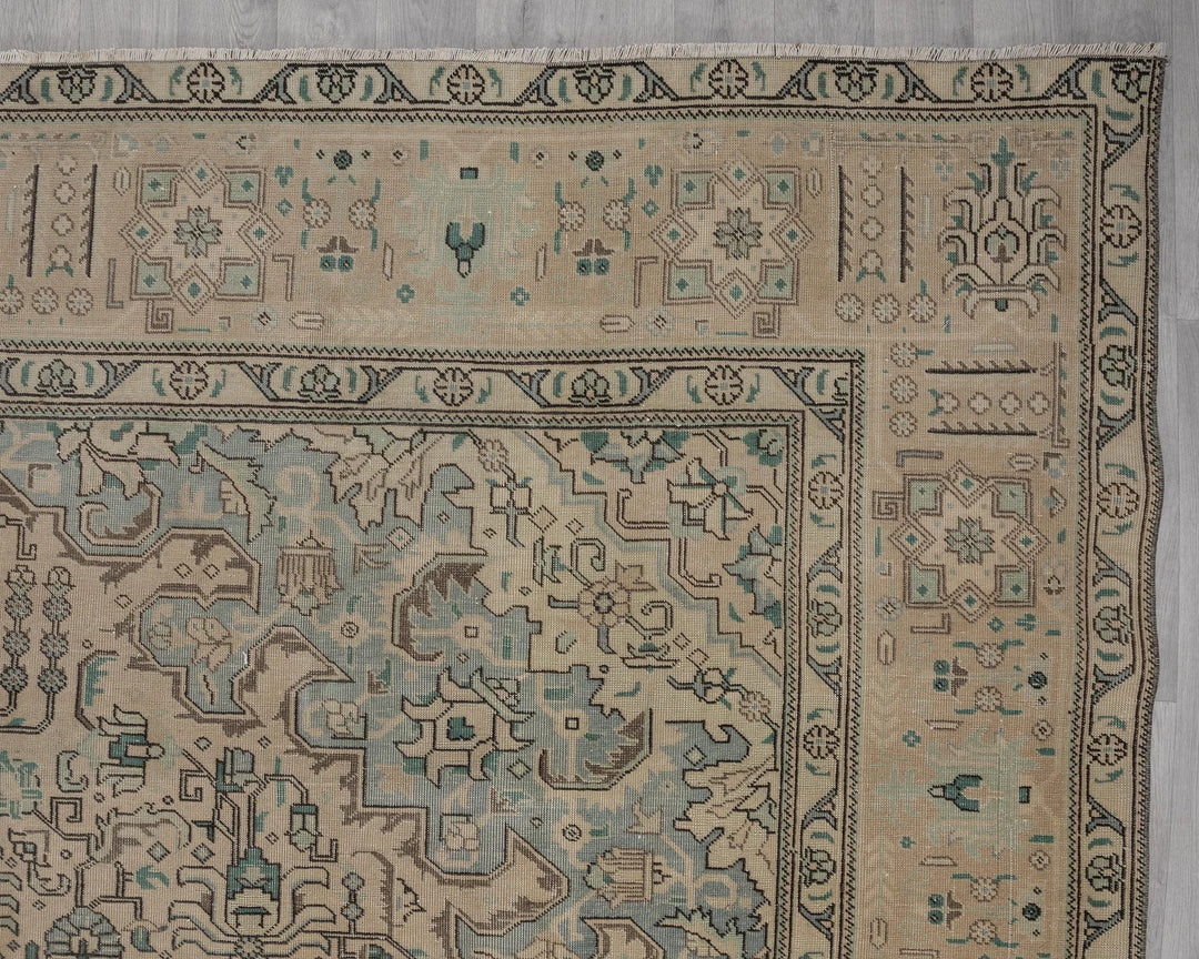 Multicolor Turkish Oushak Rug 9' 8" x 12' 6" Hand-Knotted | No. VR68892