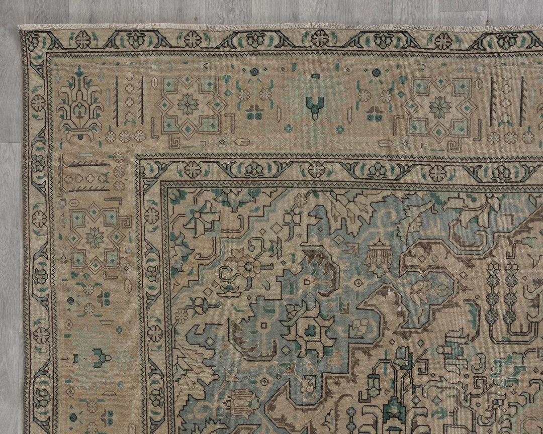 Multicolor Turkish Oushak Rug 9' 8" x 12' 6" Hand-Knotted | No. VR68892