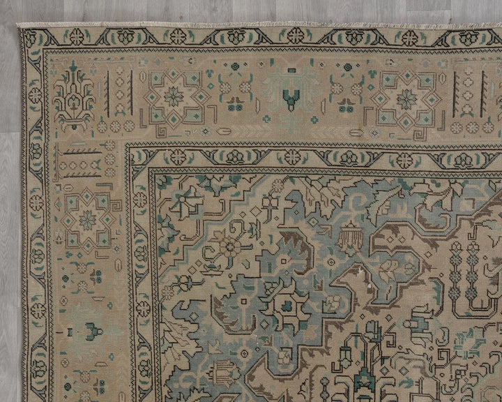 Multicolor Turkish Oushak Rug 9' 8" x 12' 6" Hand-Knotted | No. VR68892