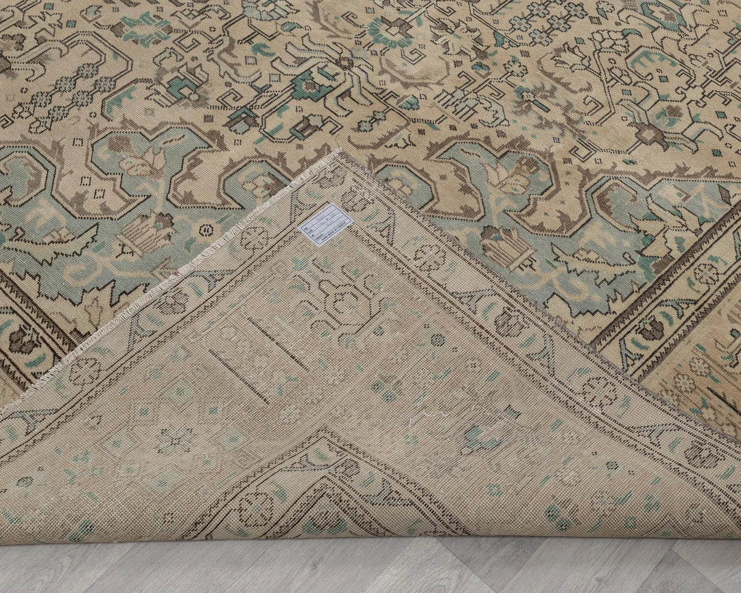 Multicolor Turkish Oushak Rug 9' 8" x 12' 6" Hand-Knotted | No. VR68892