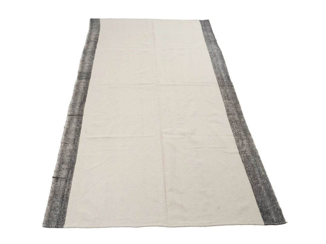 Beige Turkish Kilim Rug 5' 4" x 10' 4" Flat-Weave | No. VR69051