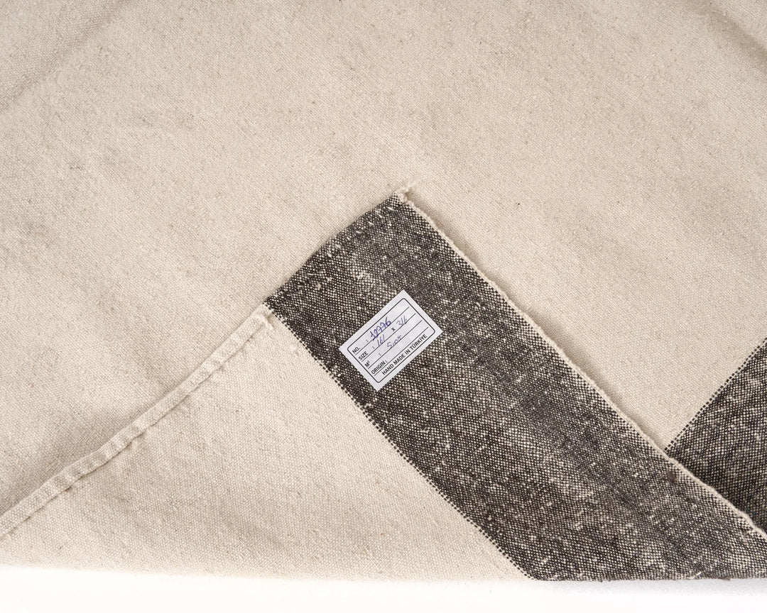 Beige Turkish Kilim Rug 5' 4" x 10' 4" Flat-Weave | No. VR69051