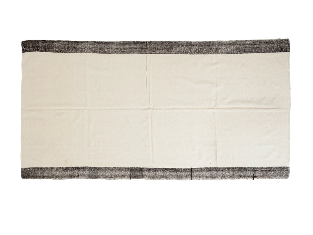 Beige Turkish Kilim Rug 5' 4" x 10' 4" Flat-Weave | No. VR69051