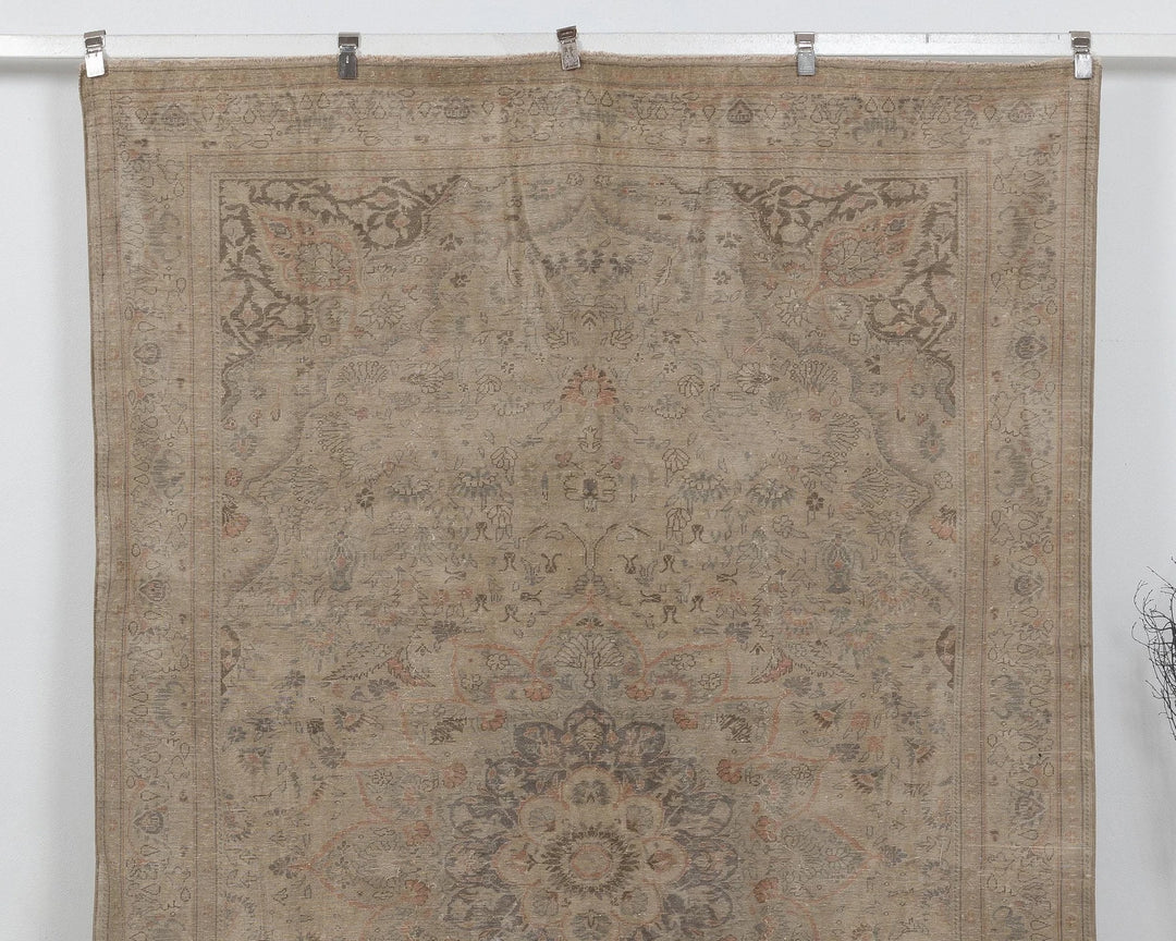 Multicolor Turkish Oushak Rug 6'5" x 9'5" Hand-Knotted | No. VR69097