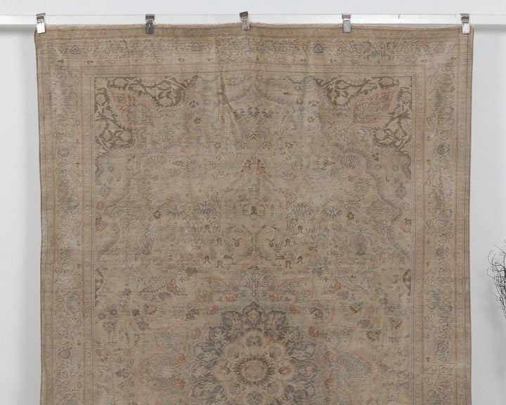 Multicolor Turkish Oushak Rug 6'5" x 9'5" Hand-Knotted | No. VR69097