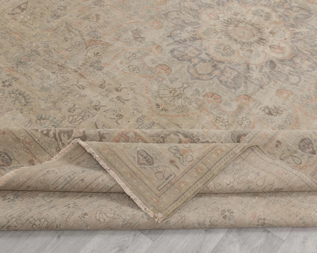 Multicolor Turkish Oushak Rug 6'5" x 9'5" Hand-Knotted | No. VR69097