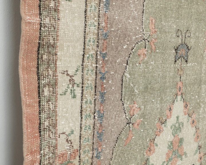 Multicolor Turkish Oushak Rug 7' 9" x 3' 9" Hand-Knotted | No. VR69224