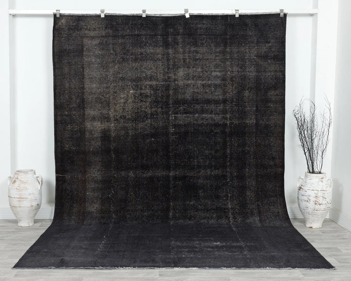 Gray Turkish Overdye Rug 7' 9" x 10' 8" Hand-Knotted | No. VR69226