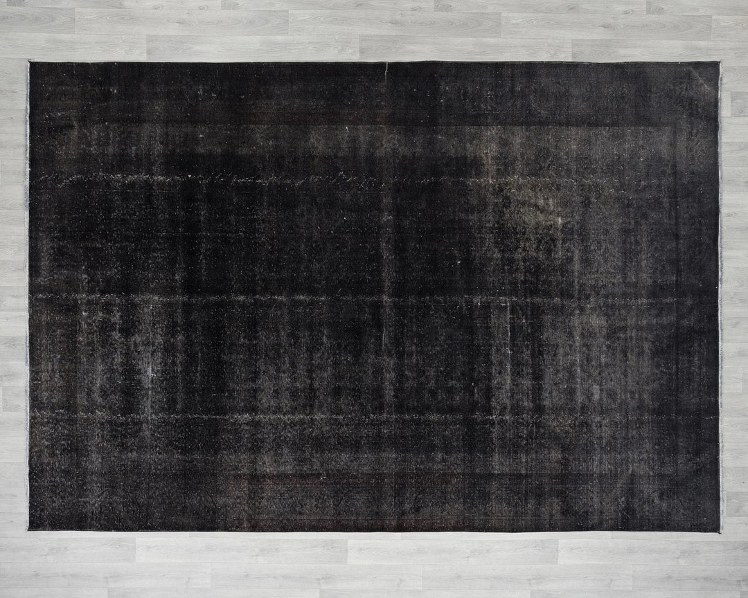 Gray Turkish Overdye Rug 7' 9" x 10' 8" Hand-Knotted | No. VR69226