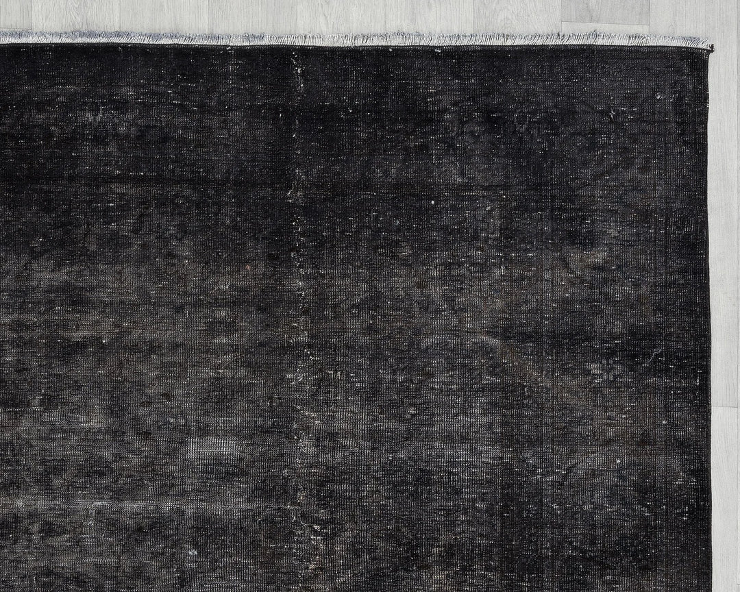 Gray Turkish Overdye Rug 7' 9" x 10' 8" Hand-Knotted | No. VR69226