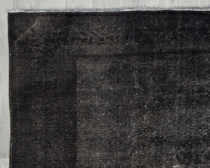 Gray Turkish Overdye Rug 7' 9" x 10' 8" Hand-Knotted | No. VR69226
