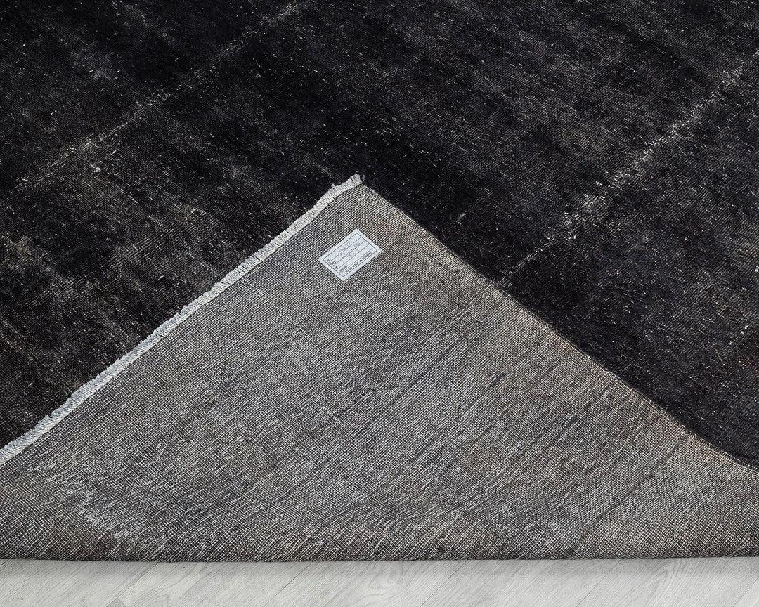 Gray Turkish Overdye Rug 7' 9" x 10' 8" Hand-Knotted | No. VR69226