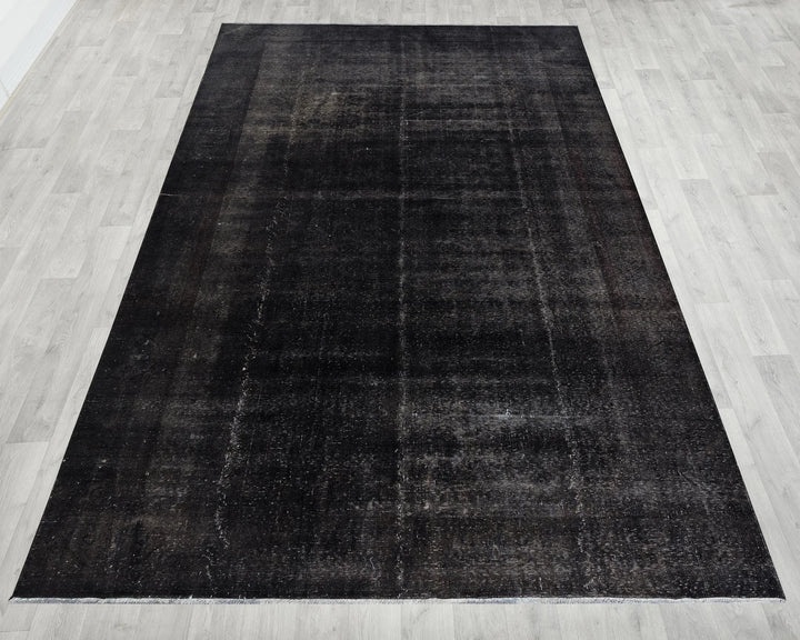Gray Turkish Overdye Rug 7' 9" x 10' 8" Hand-Knotted | No. VR69226