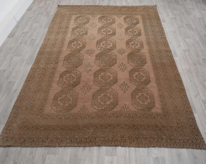 Multicolor Turkish Oushak Rug 7' 6" x 10' 2" Hand-Knotted | No. VR69366