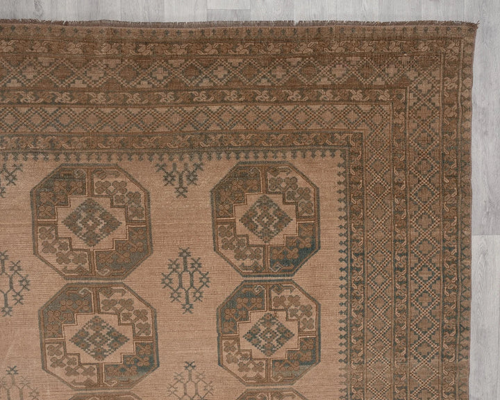 Multicolor Turkish Oushak Rug 7' 6" x 10' 2" Hand-Knotted | No. VR69366