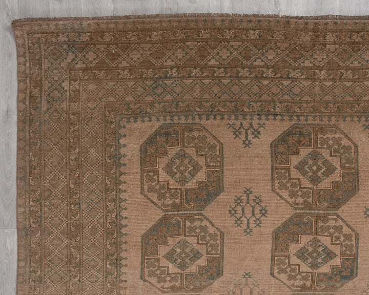 Multicolor Turkish Oushak Rug 7' 6" x 10' 2" Hand-Knotted | No. VR69366