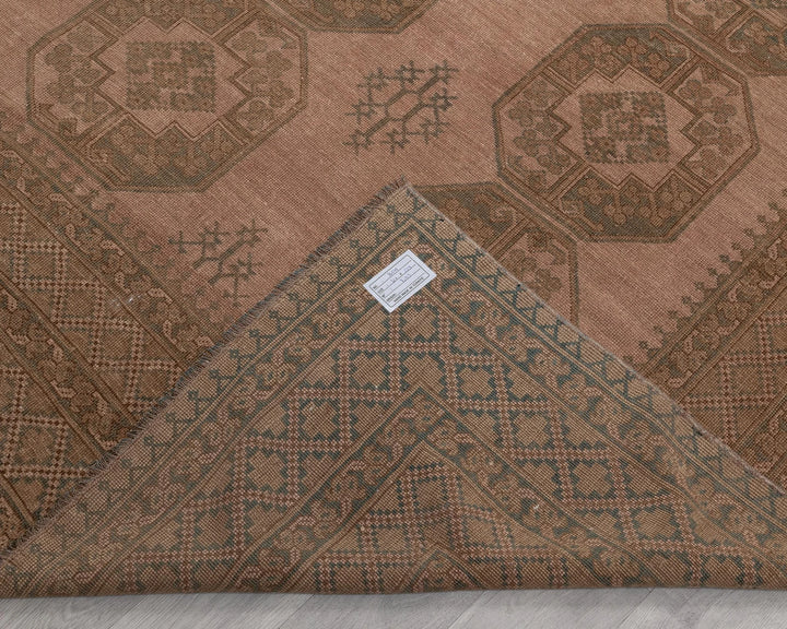 Multicolor Turkish Oushak Rug 7' 6" x 10' 2" Hand-Knotted | No. VR69366
