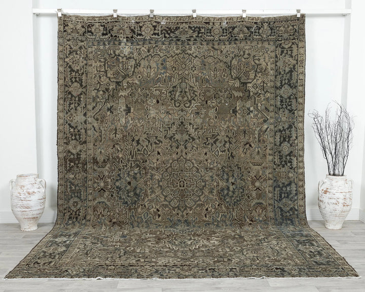 Multicolor Turkish Oushak Rug 8' x 11' Hand-Knotted | No. VR69496