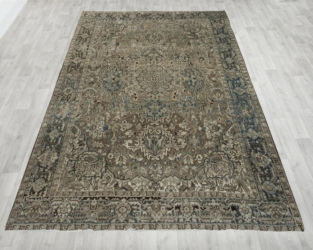 Multicolor Turkish Oushak Rug 8' x 11' Hand-Knotted | No. VR69496
