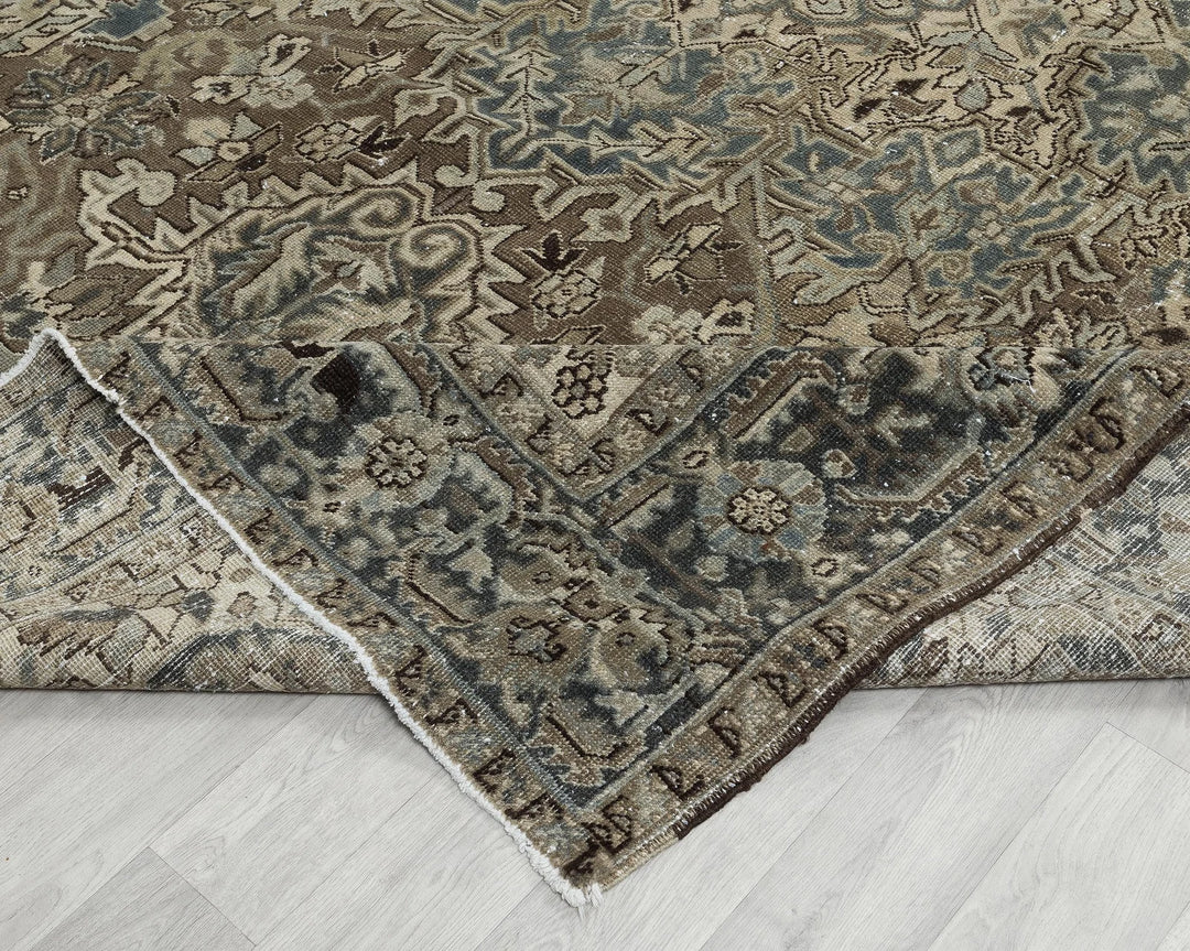 Multicolor Turkish Oushak Rug 8' x 11' Hand-Knotted | No. VR69496