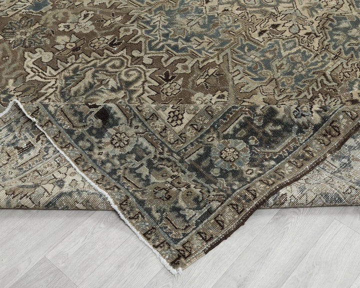 Multicolor Turkish Oushak Rug 8' x 11' Hand-Knotted | No. VR69496