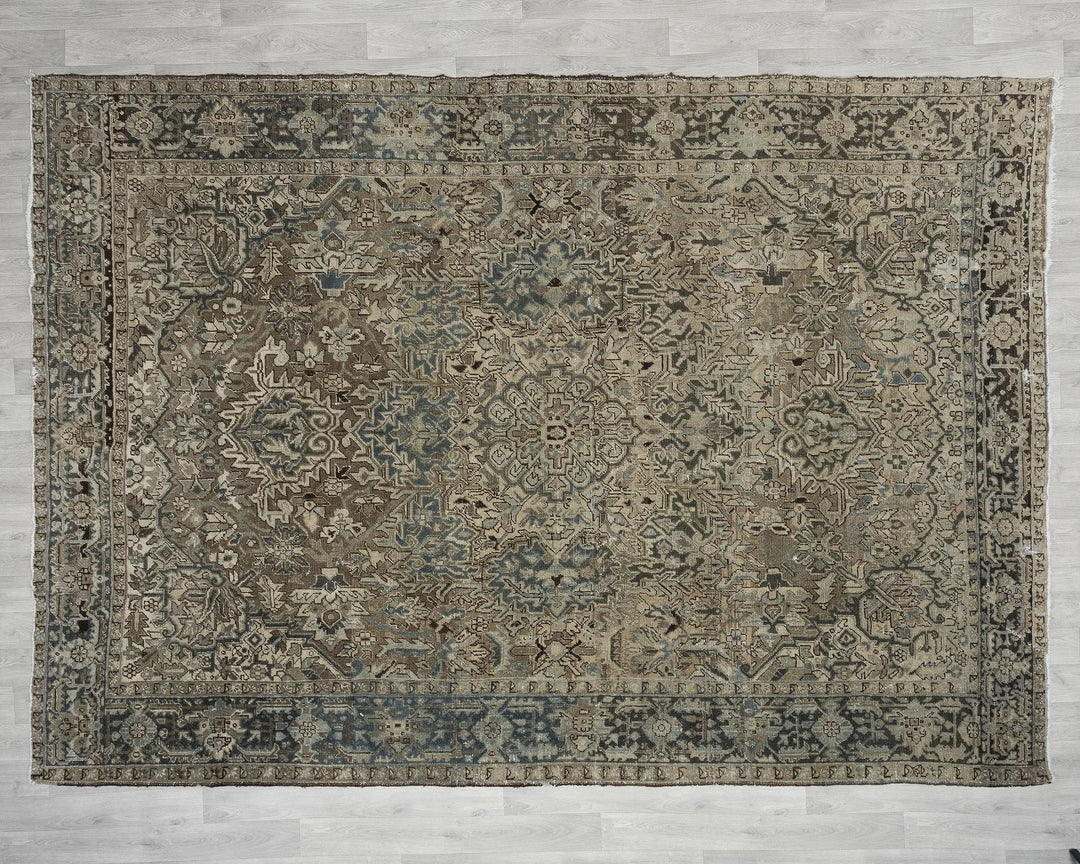 Multicolor Turkish Oushak Rug 8' x 11' Hand-Knotted | No. VR69496