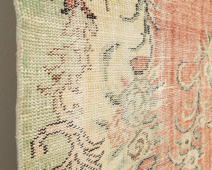 Multicolor Turkish Oushak Rug 5' 11" x 9' 7" Hand-Knotted | No. VR69567