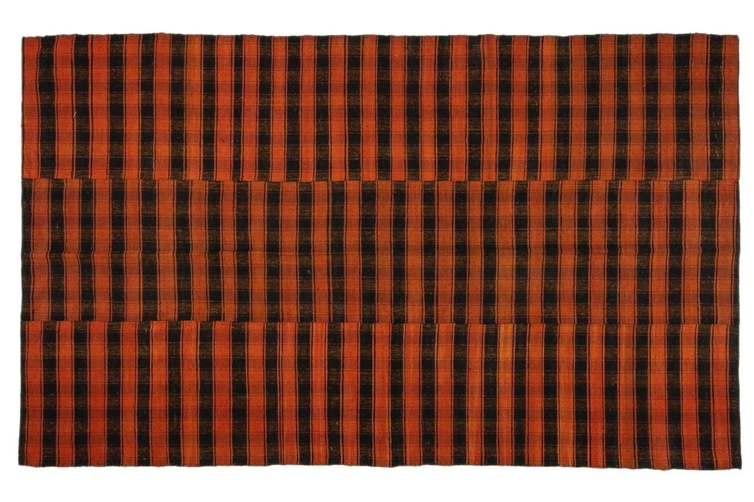 Rust Turkish Kilim Rug 5' 9" x 9' 2" Flat-Weave | No. VR69598