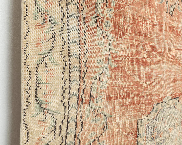 Orange Turkish Oushak Rug 5' 1" x 8' 1" Hand-Knotted | No. VR69624