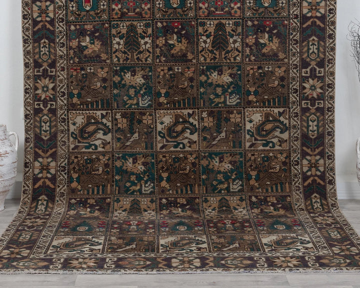 Multicolor Turkish Oushak Rug 6'8" x 9'10" Hand-Knotted | No. VR69657
