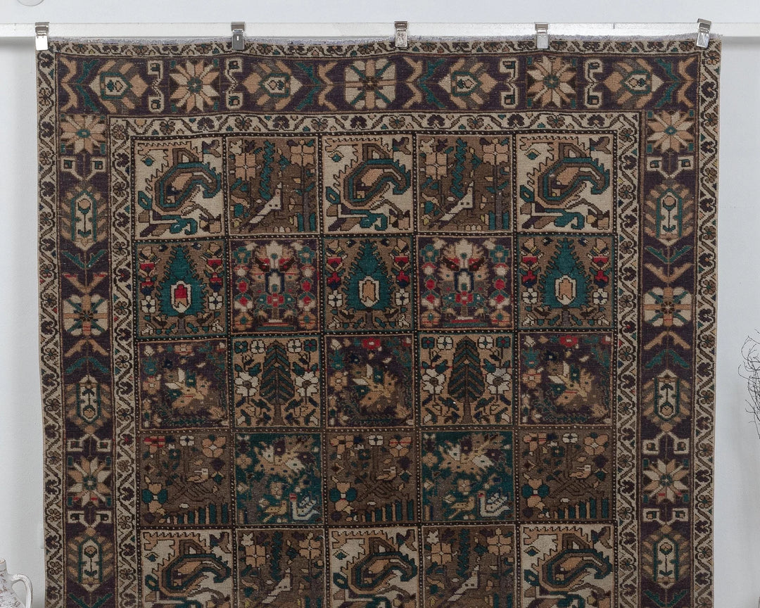 Multicolor Turkish Oushak Rug 6'8" x 9'10" Hand-Knotted | No. VR69657