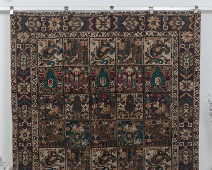Multicolor Turkish Oushak Rug 6'8" x 9'10" Hand-Knotted | No. VR69657