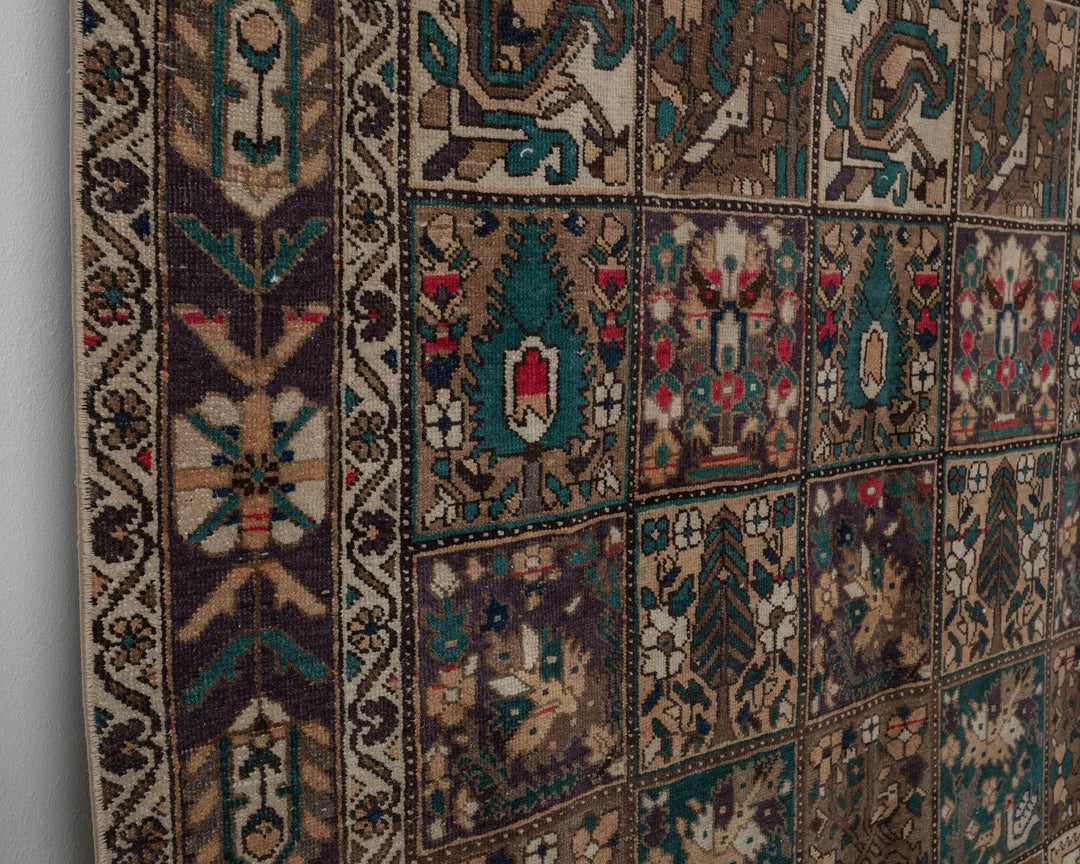 Multicolor Turkish Oushak Rug 6'8" x 9'10" Hand-Knotted | No. VR69657